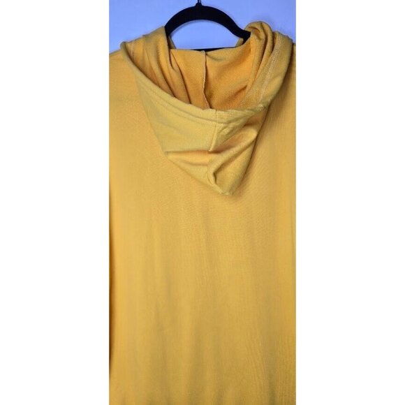 Mens Hoodie Time Is Money Graphic Shein Long Sleeve Pullover Style Yellow Large - Picture 5 of 11